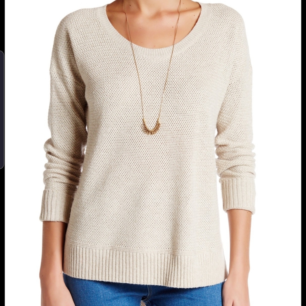 Madewell ariel cream  pullover sweater size small
